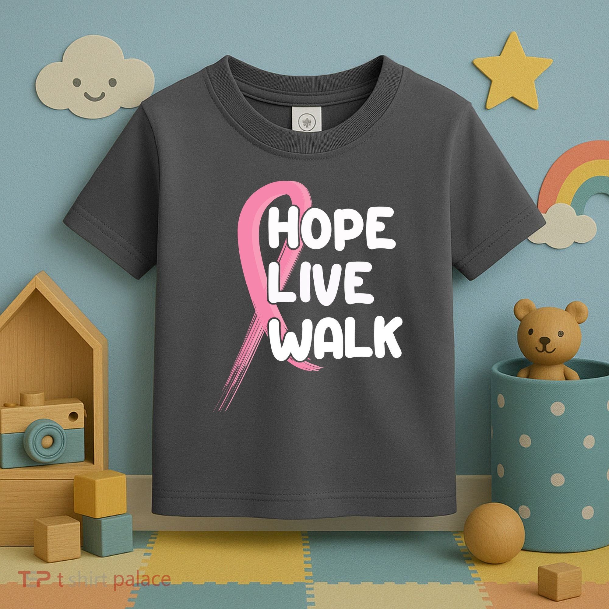 Hope Live Walk Breast Cancer Awareness Toddler T-Shirt