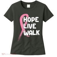 Hope Live Walk Breast Cancer Awareness Women's T-Shirt thumb 0
