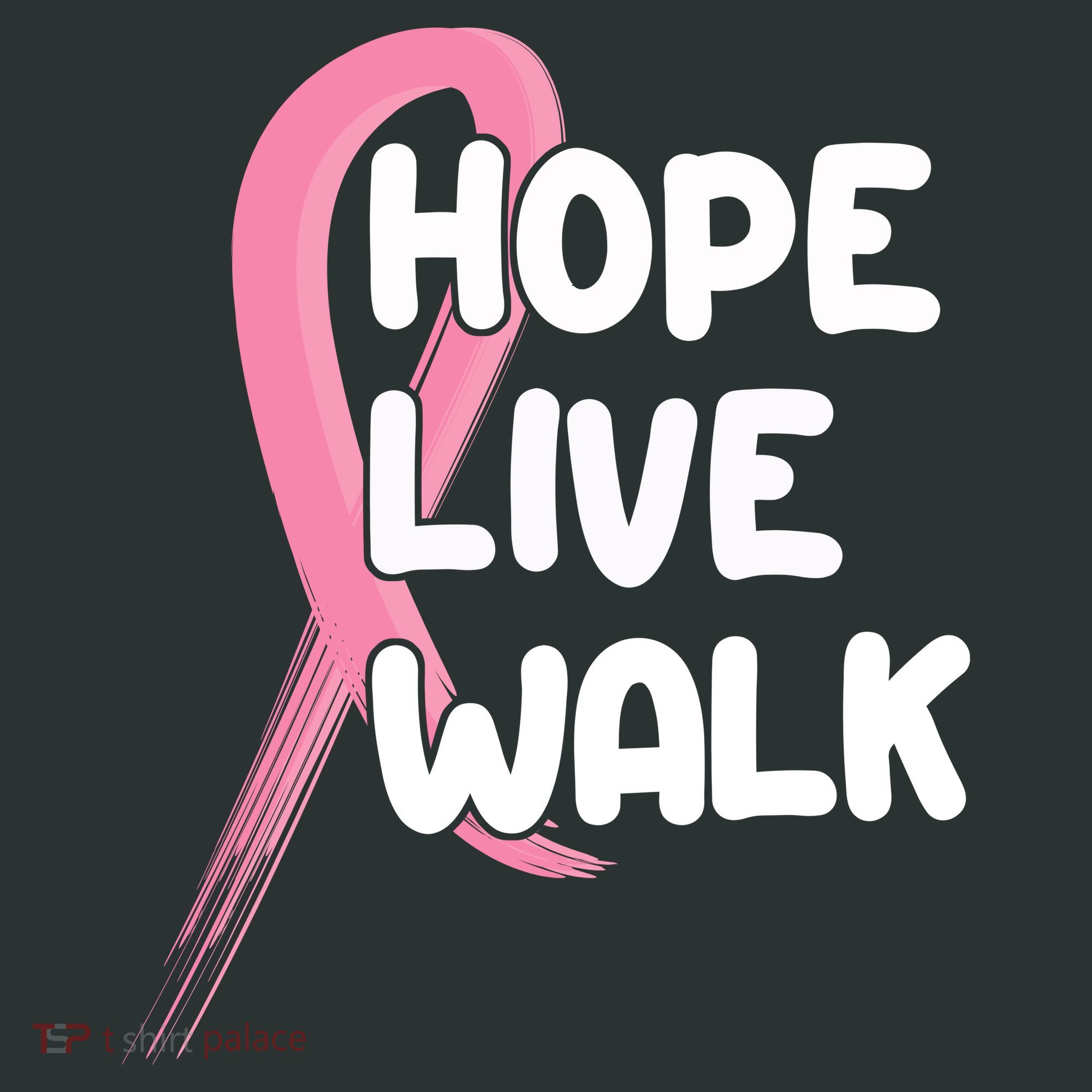 Hope Live Walk Breast Cancer Awareness Kids Hoodie