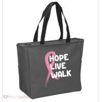 Hope Live Walk Breast Cancer Awareness Tote Bag thumb 2