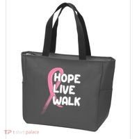 Hope Live Walk Breast Cancer Awareness Tote Bag thumb 3