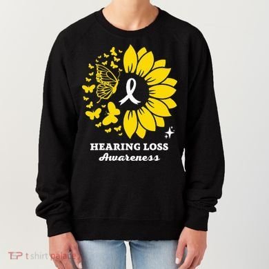Hearing Loss Warrior Awareness Sunflower Women's Sweatshirt