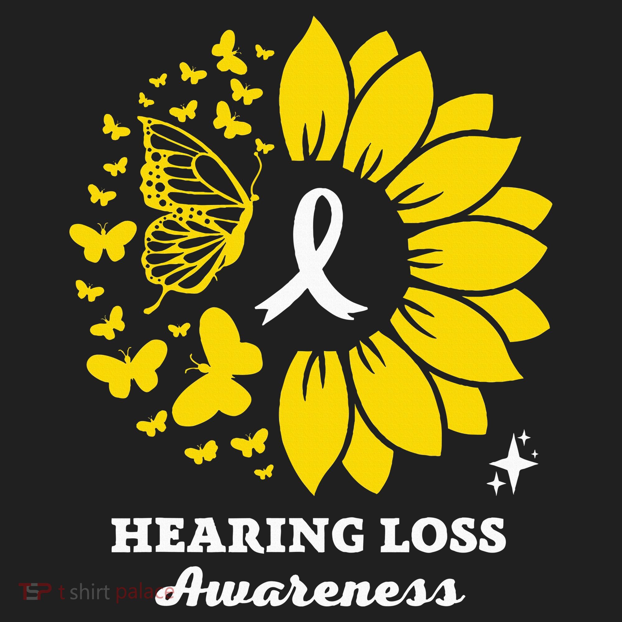 Hearing Loss Warrior Awareness Sunflower Women's Sweatshirt