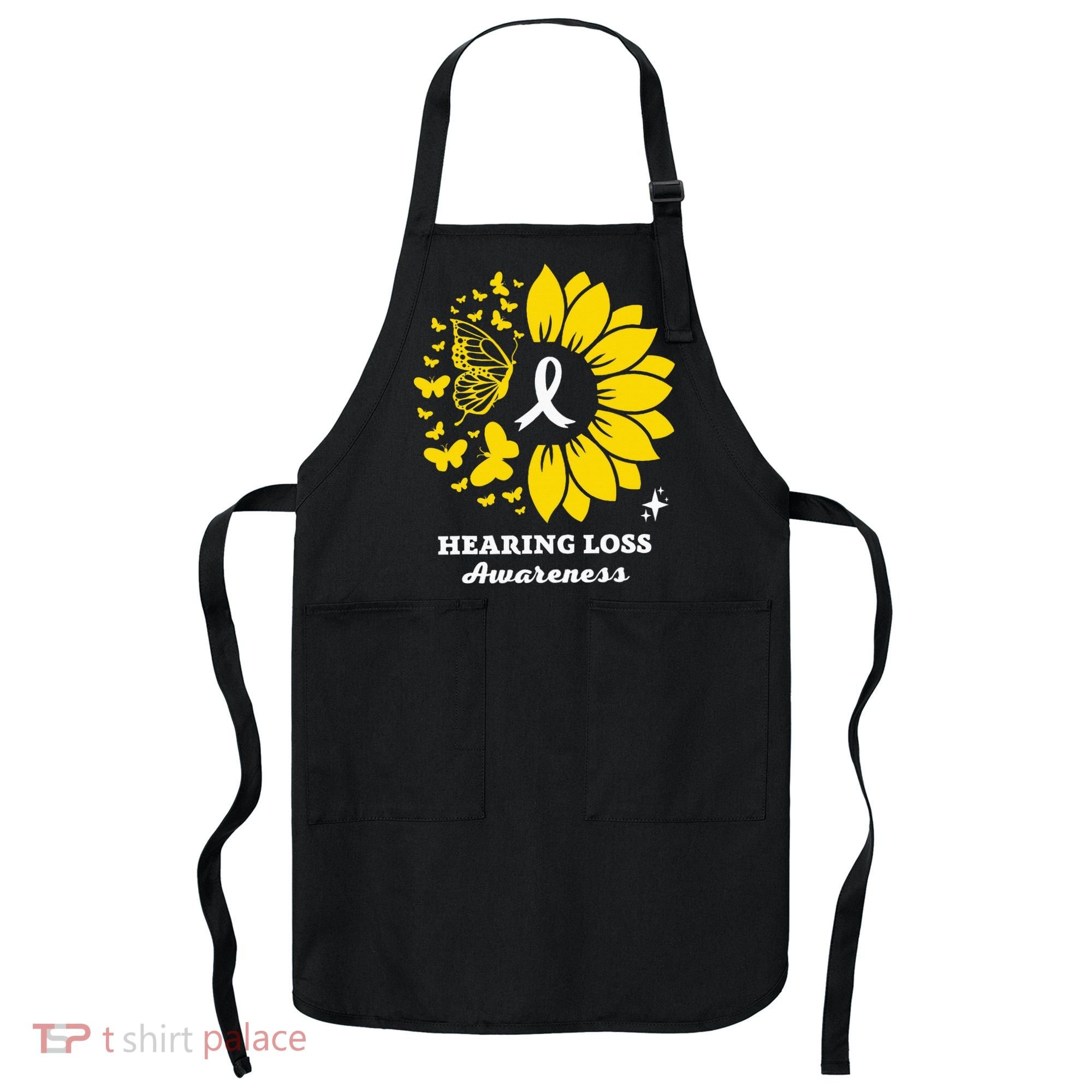Hearing Loss Warrior Awareness Sunflower Apron