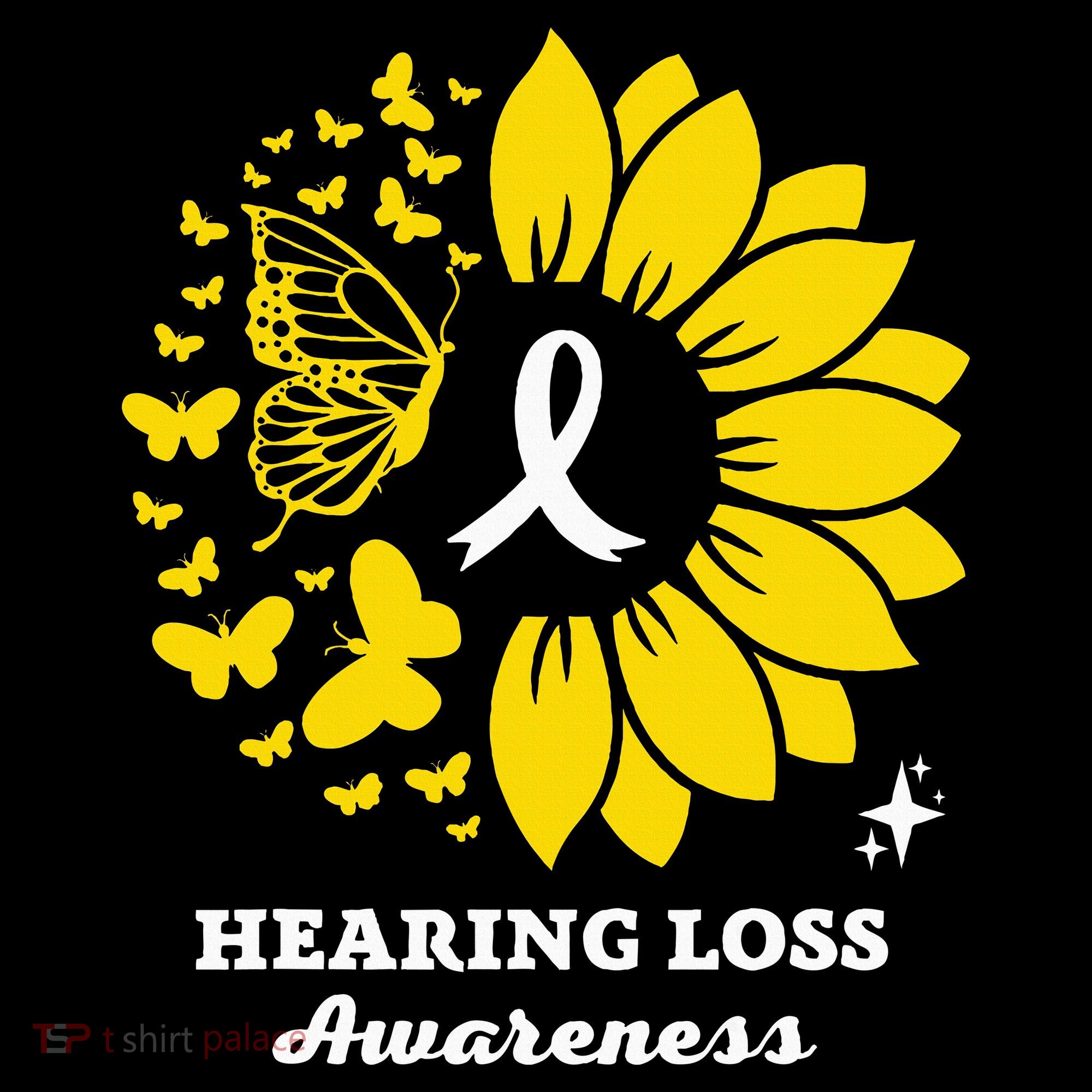 Hearing Loss Warrior Awareness Sunflower Women's Long Sleeve Shirt
