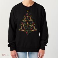 Hummingbird Lover Xmas Gift Hummingbird Christmas Tree Gift Women's Sweatshirt thumb 0