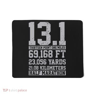Half Marathon 131 Miles Running Runner Mousepad