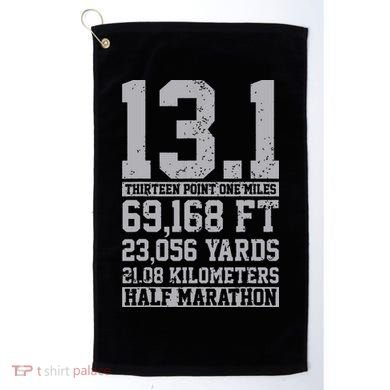 Half Marathon 131 Miles Running Runner Golf Towel