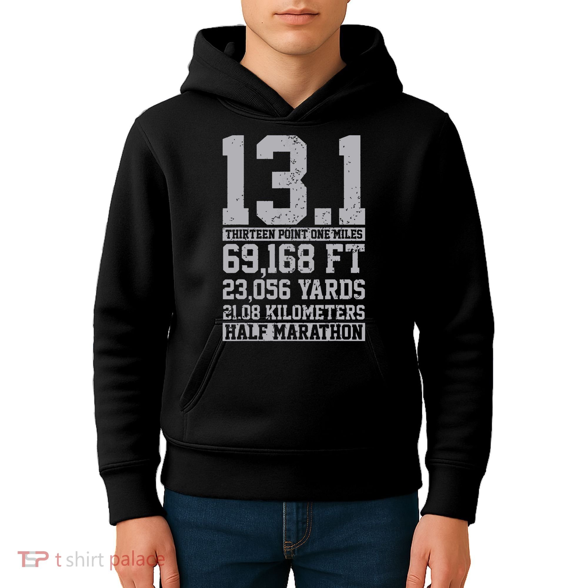 Half Marathon 131 Miles Running Runner Kids Hoodie