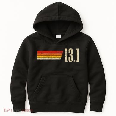 Half Marathon 13.1 Miles Vintage Running Marathon Runner Kids Hoodie