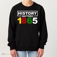 History Matters 1865 Black History Month Women's Sweatshirt thumb 0