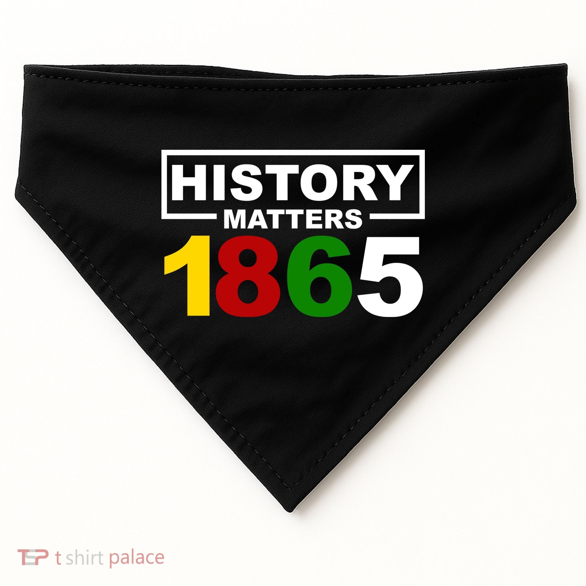 History Matters 1865 Black History Month USA-Made Doggie Bandana