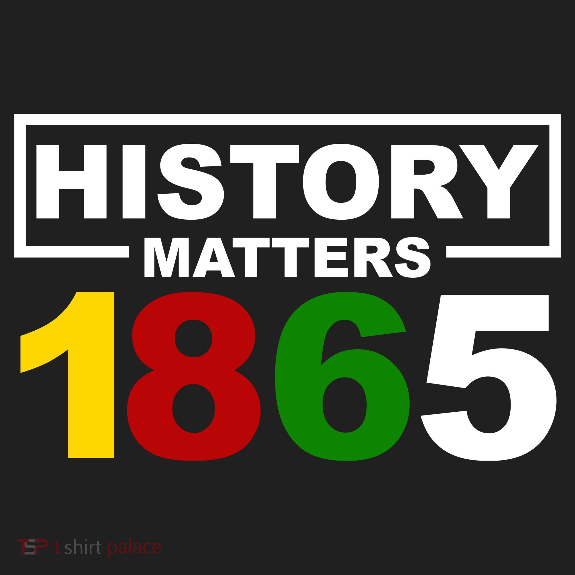 History Matters 1865 Black History Month Golf Towel