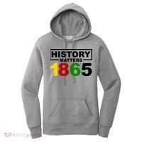 History Matters 1865 Black History Month Women's Hoodie thumb 0