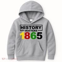 History Matters 1865 Black History Month Kids Hoodie thumb 0