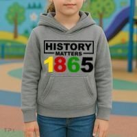 History Matters 1865 Black History Month Kids Hoodie thumb 3