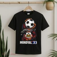 Haiti Mondyal 2026 World Soccer Fan Haitian T-Shirt thumb 2