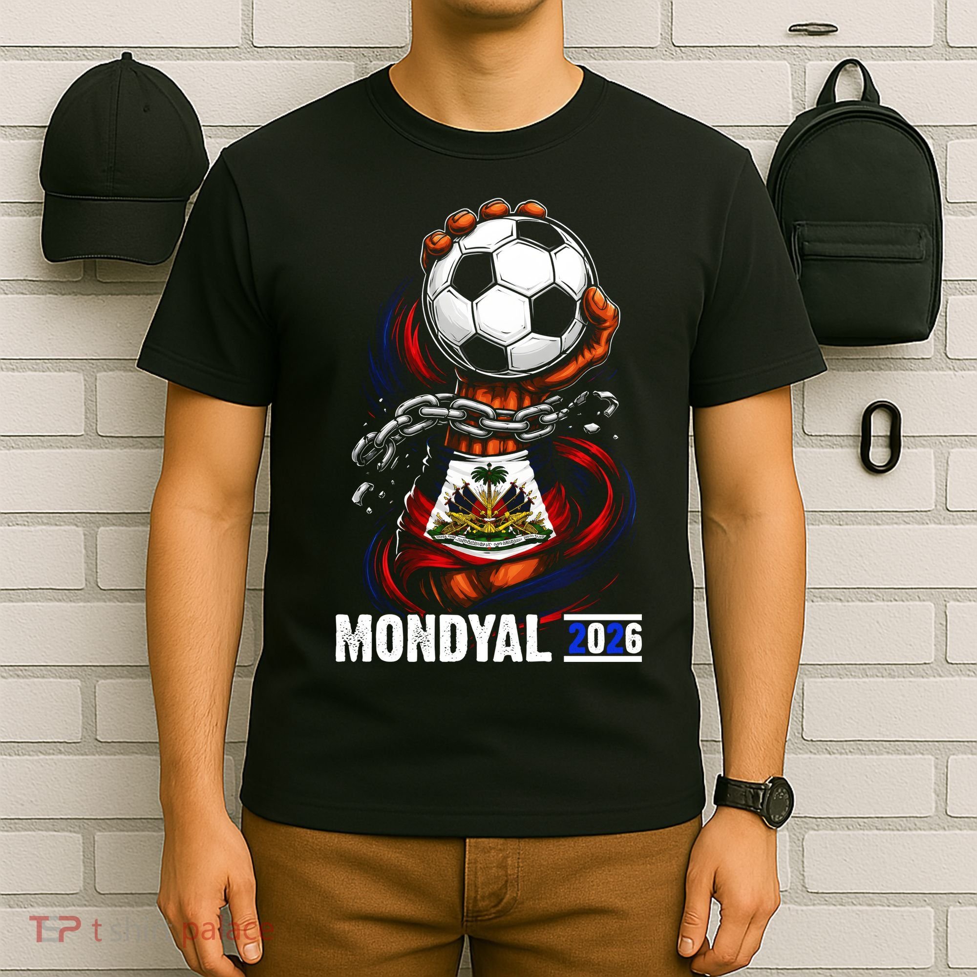 Haiti Mondyal 2026 World Soccer Fan Haitian T-Shirt