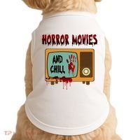 Horror Movies And Chill Scary Doggie Tank thumb 0