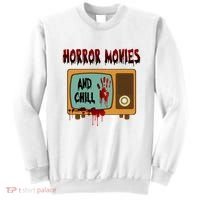 Horror Movies And Chill Scary Sweatshirt thumb 0