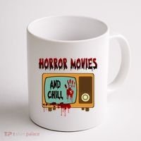 Horror Movies And Chill Scary Coffee Mug thumb 1