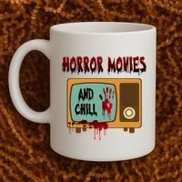 Horror Movies And Chill Scary Coffee Mug thumb 2