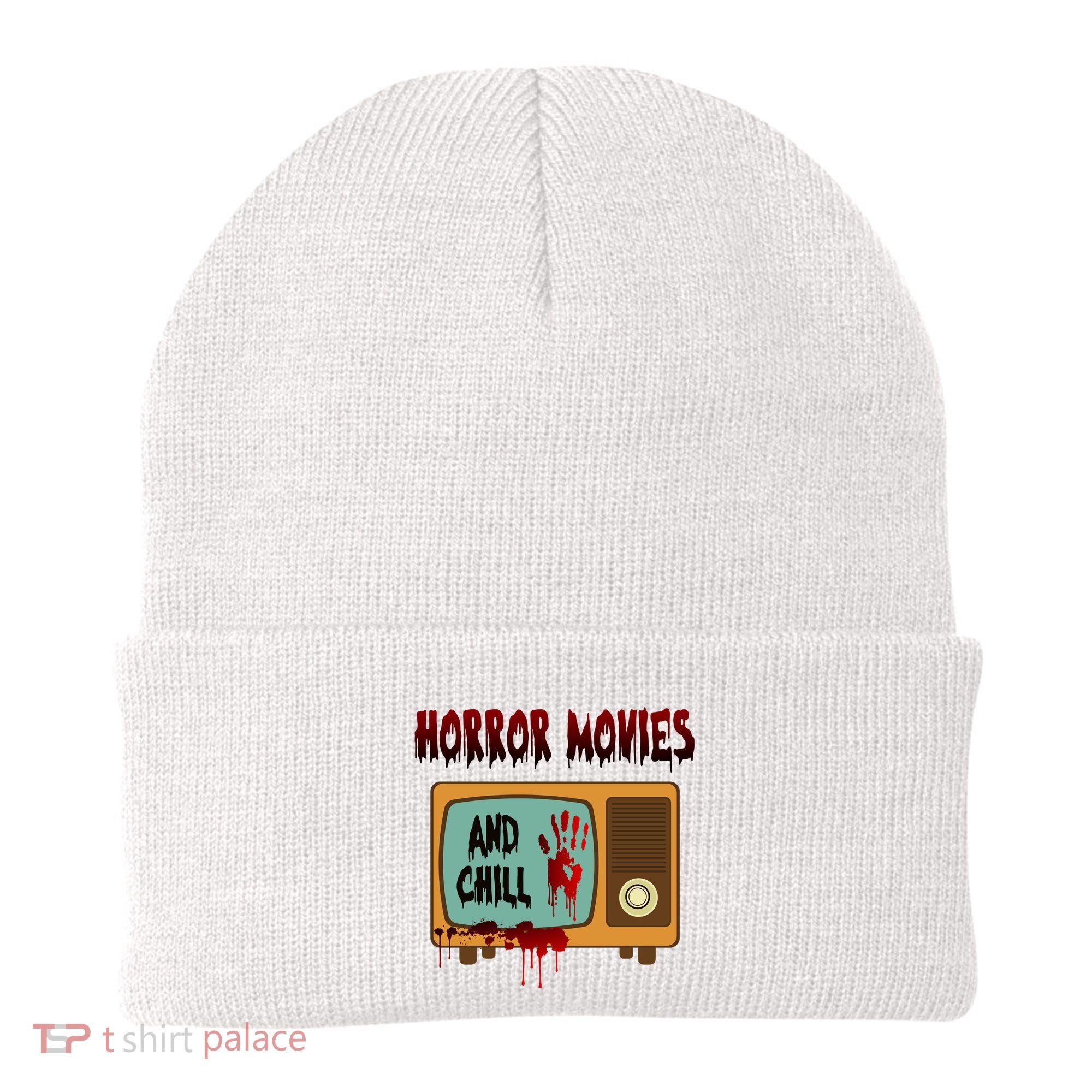 Horror Movies And Chill Scary Beanie