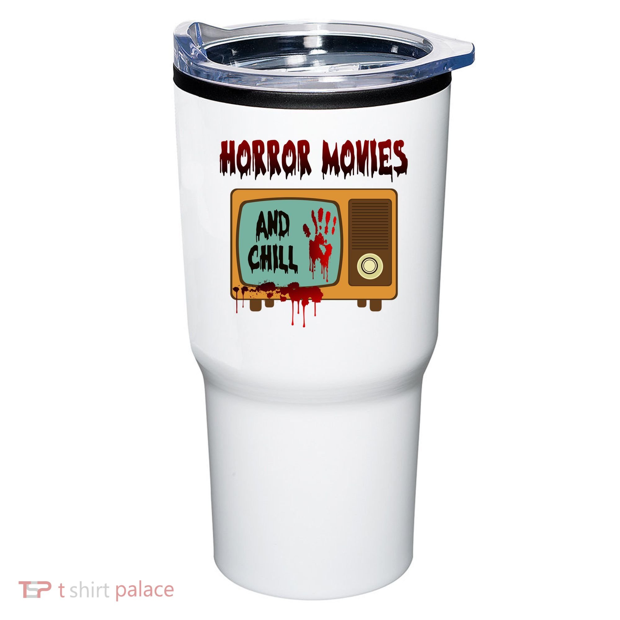 Horror Movies And Chill Scary Tumbler
