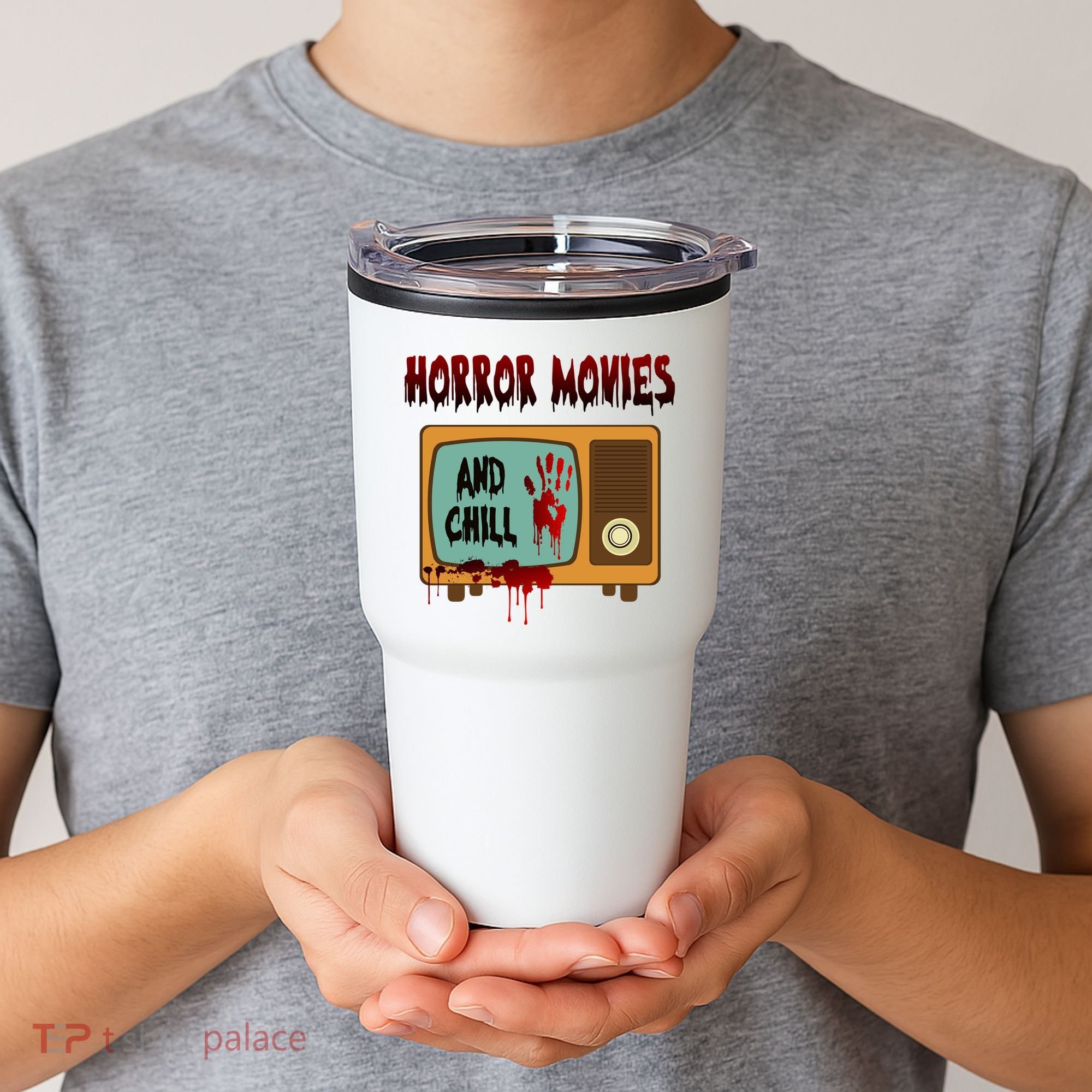 Horror Movies And Chill Scary Tumbler
