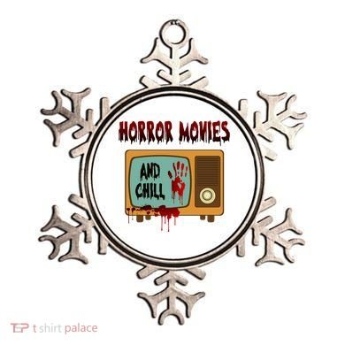 Horror Movies And Chill Scary Ornament
