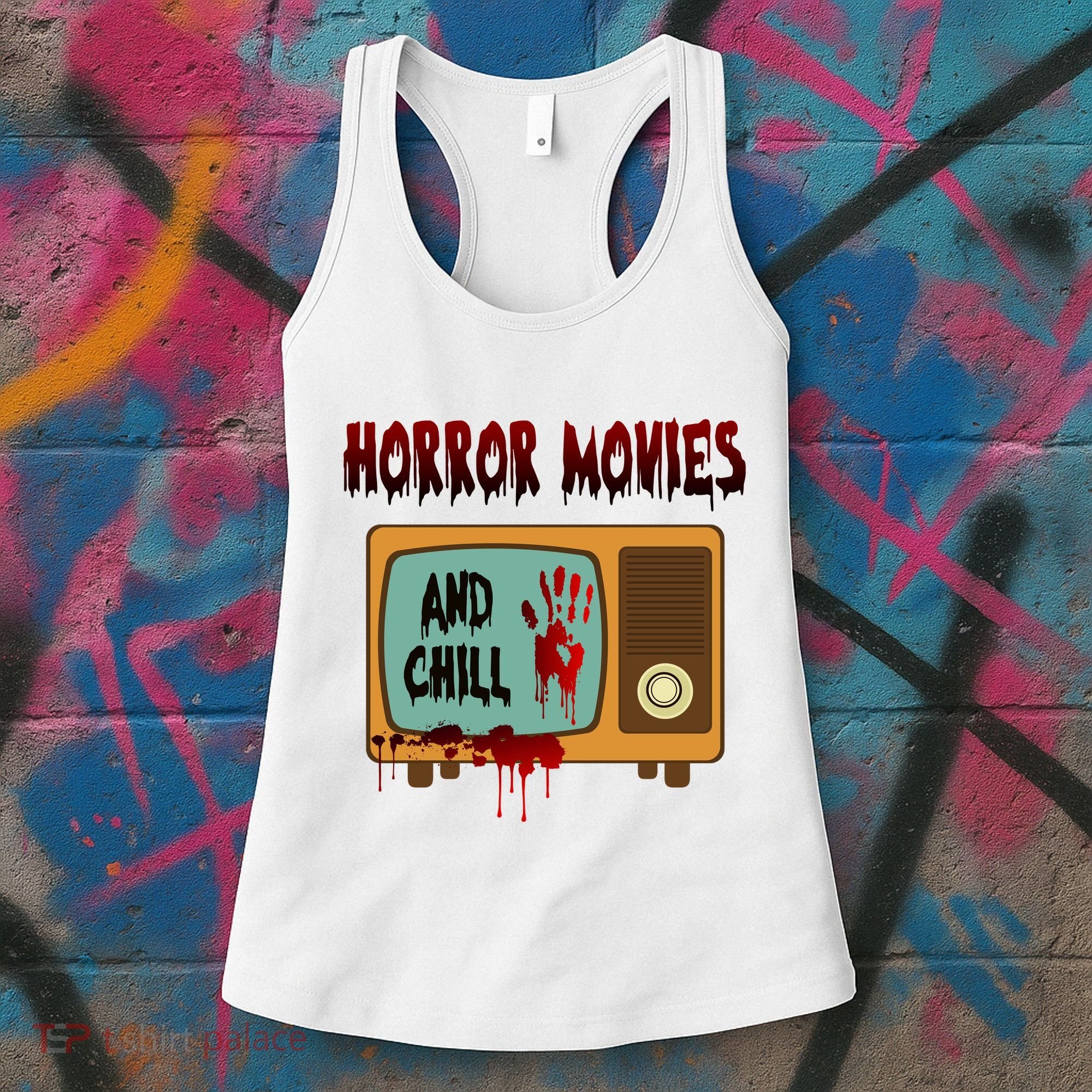 Horror Movies And Chill Scary Women's Tank Top
