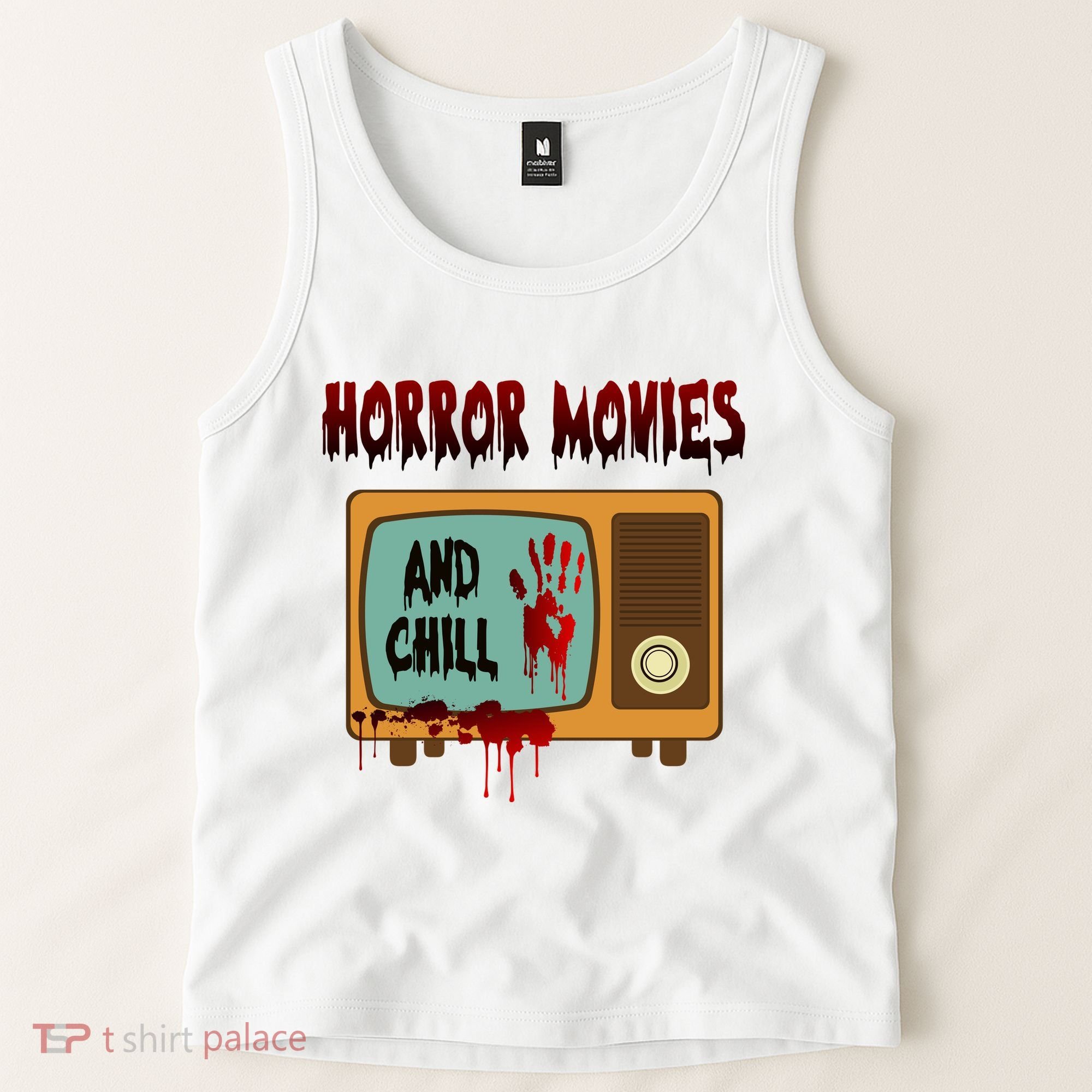 Horror Movies And Chill Scary Tank Top