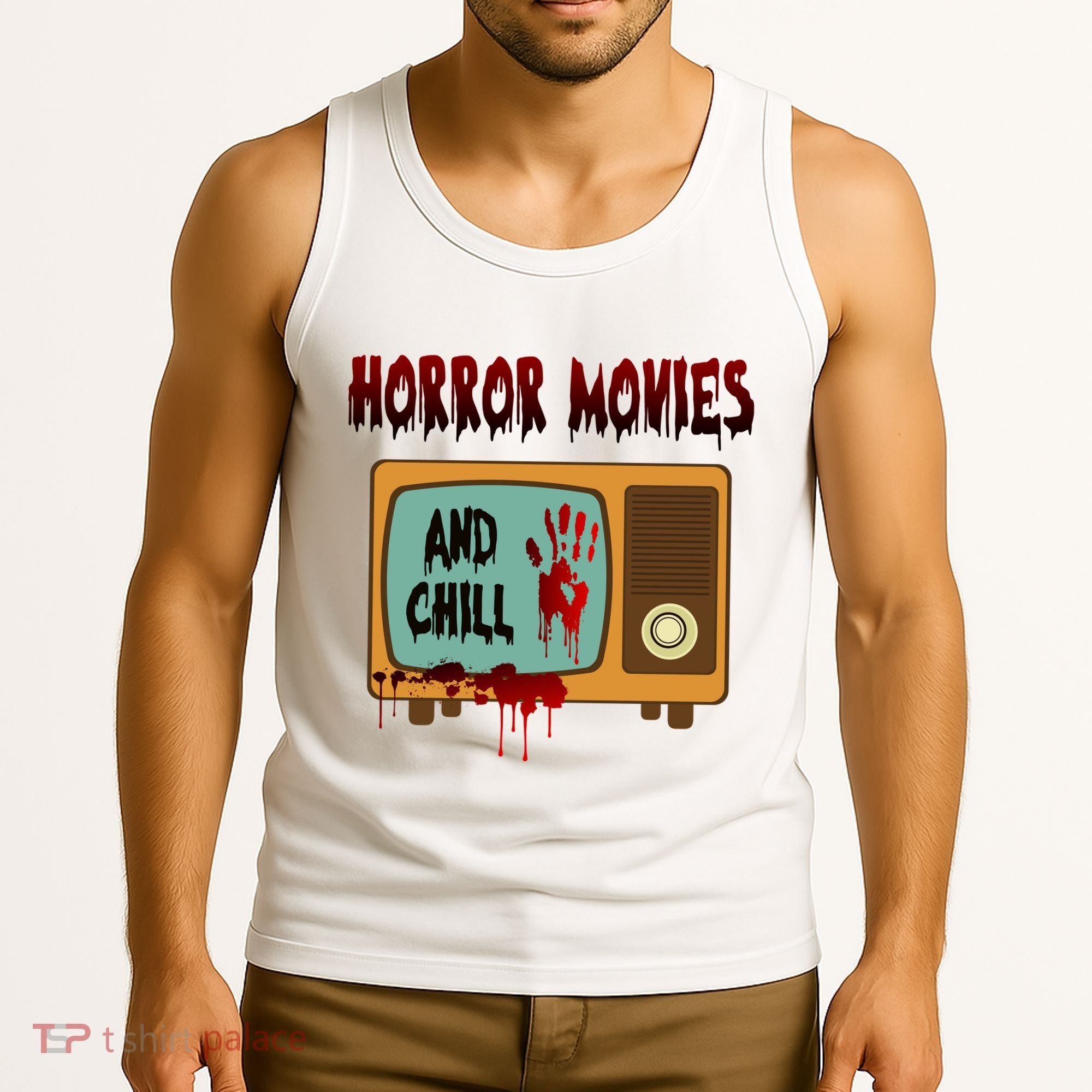 Horror Movies And Chill Scary Tank Top