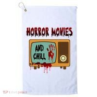 Horror Movies And Chill Scary Golf Towel thumb 0
