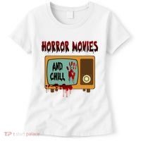 Horror Movies And Chill Scary Women's T-Shirt thumb 0
