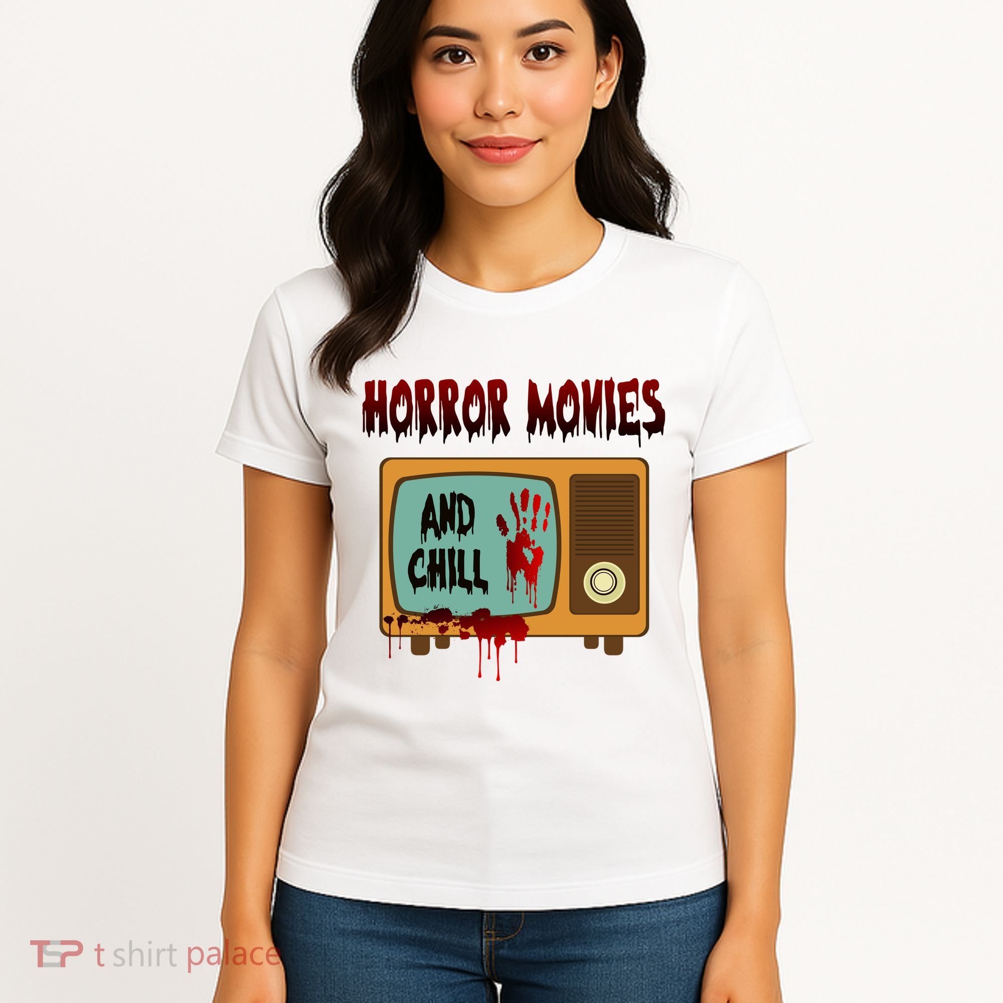 Horror Movies And Chill Scary Women's T-Shirt