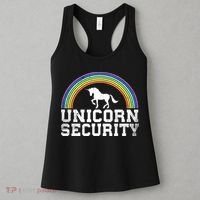 Halloween Mom Adult Costume Unicorn Security Women's Tank Top thumb 3
