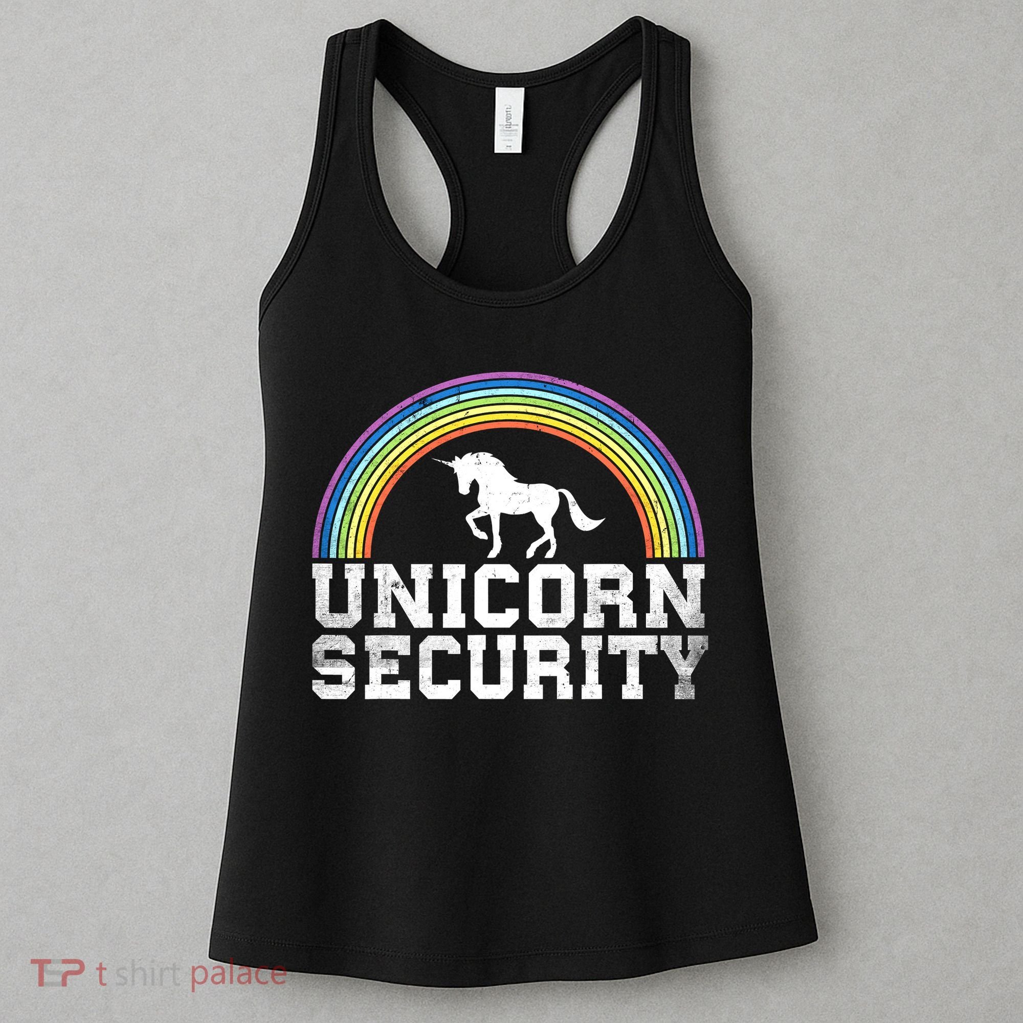 Halloween Mom Adult Costume Unicorn Security Women's Tank Top