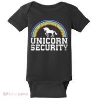 Halloween Mom Adult Costume Unicorn Security Baby Bodysuit thumb 0