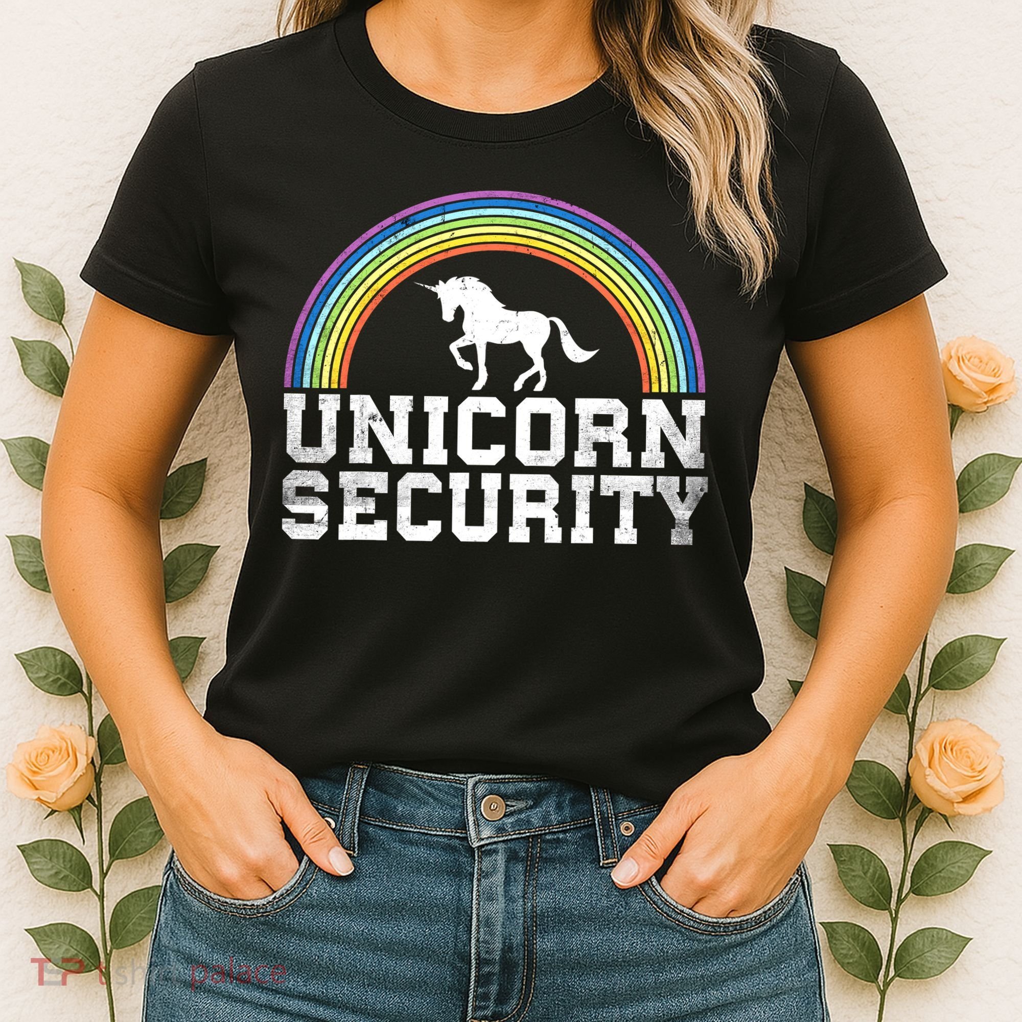 Halloween Mom Adult Costume Unicorn Security Women's T-Shirt