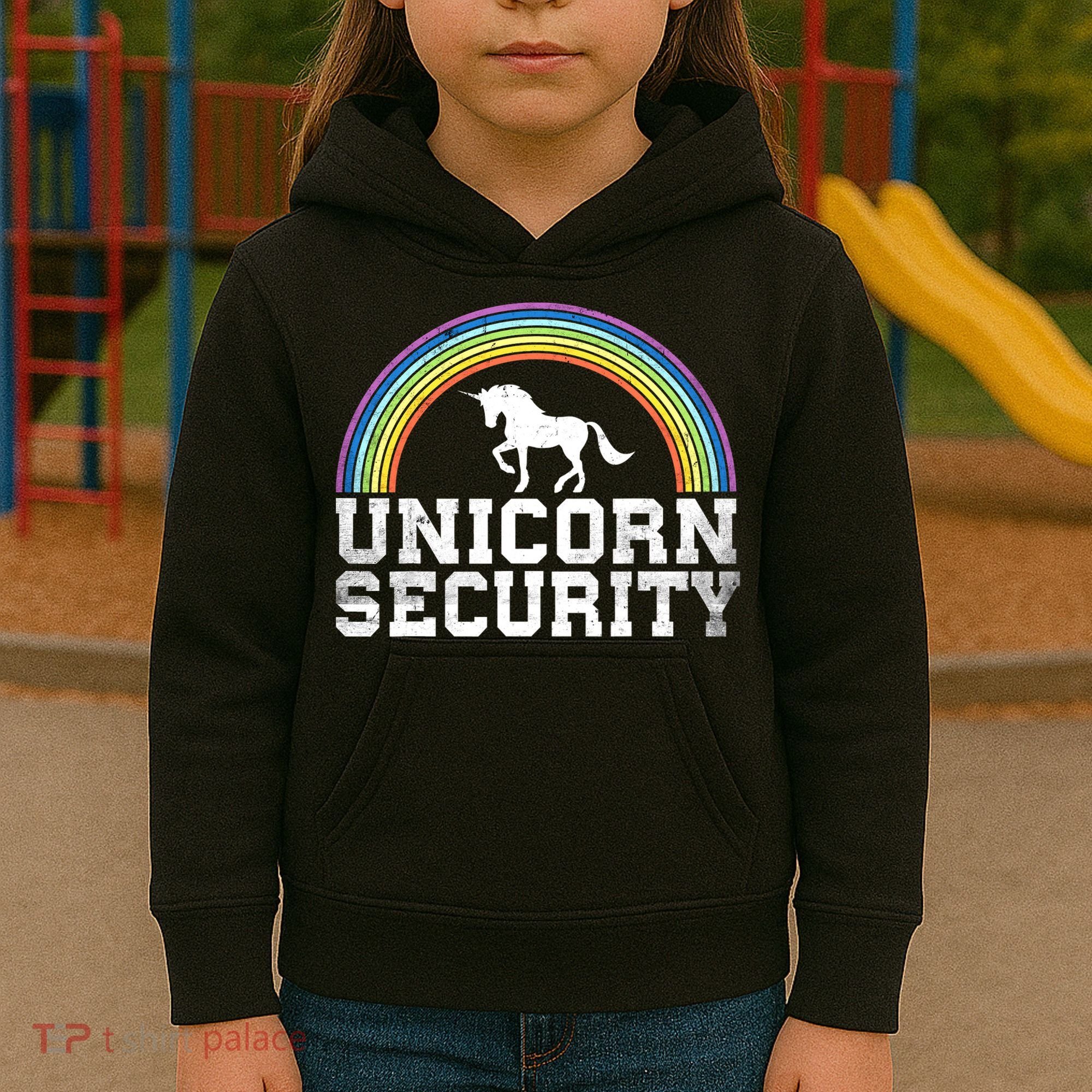 Halloween Mom Adult Costume Unicorn Security Kids Hoodie