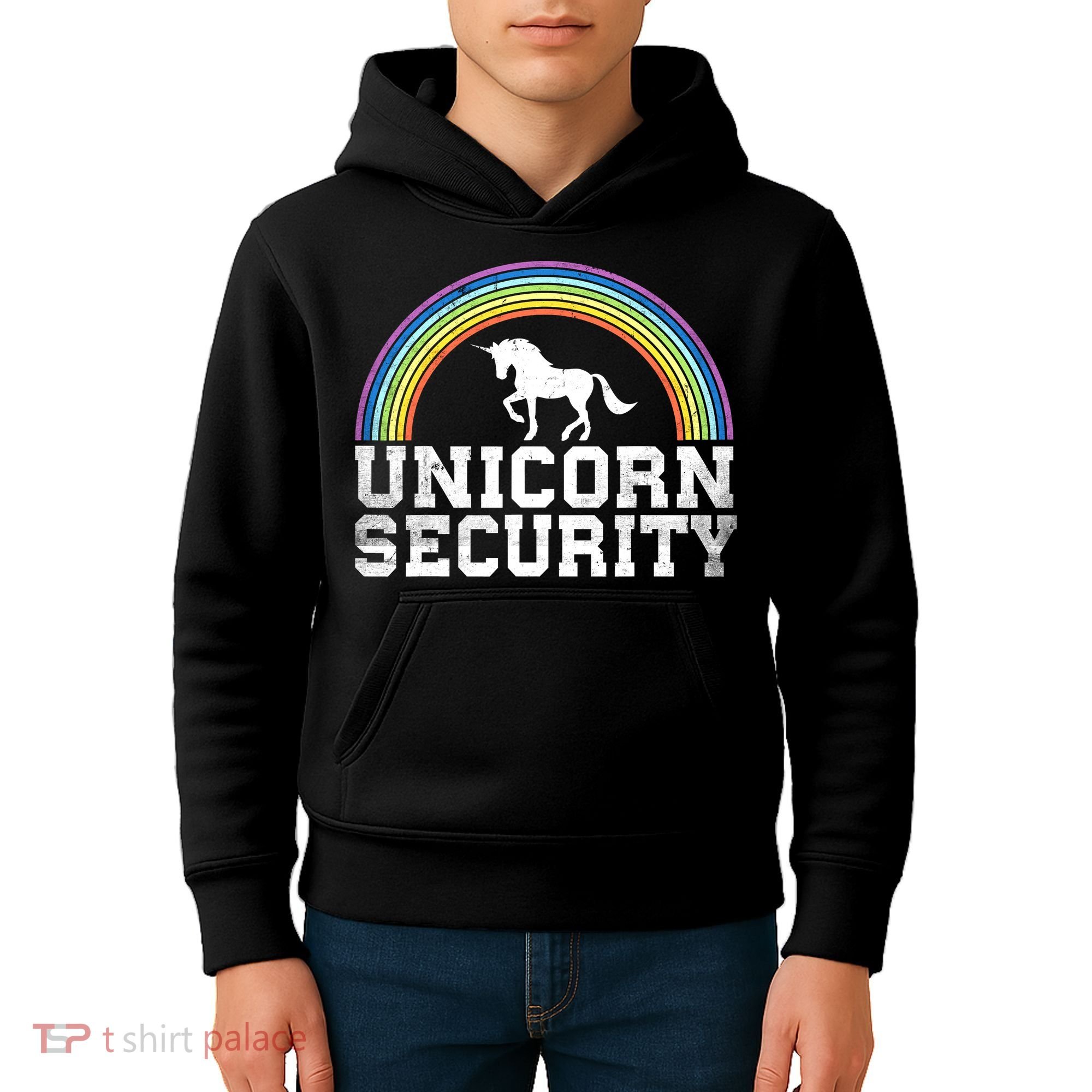 Halloween Mom Adult Costume Unicorn Security Kids Hoodie