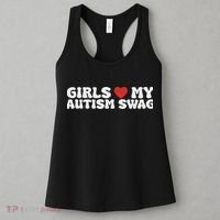 Heart My Autism Swag Funny Love My Autism Swag Women's Tank Top thumb 3