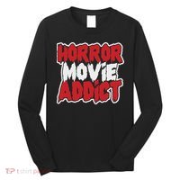 Horror Movie Addict Bold Horror Fanatic Long Sleeve Shirt thumb 0