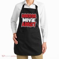 Horror Movie Addict Bold Horror Fanatic Apron thumb 2