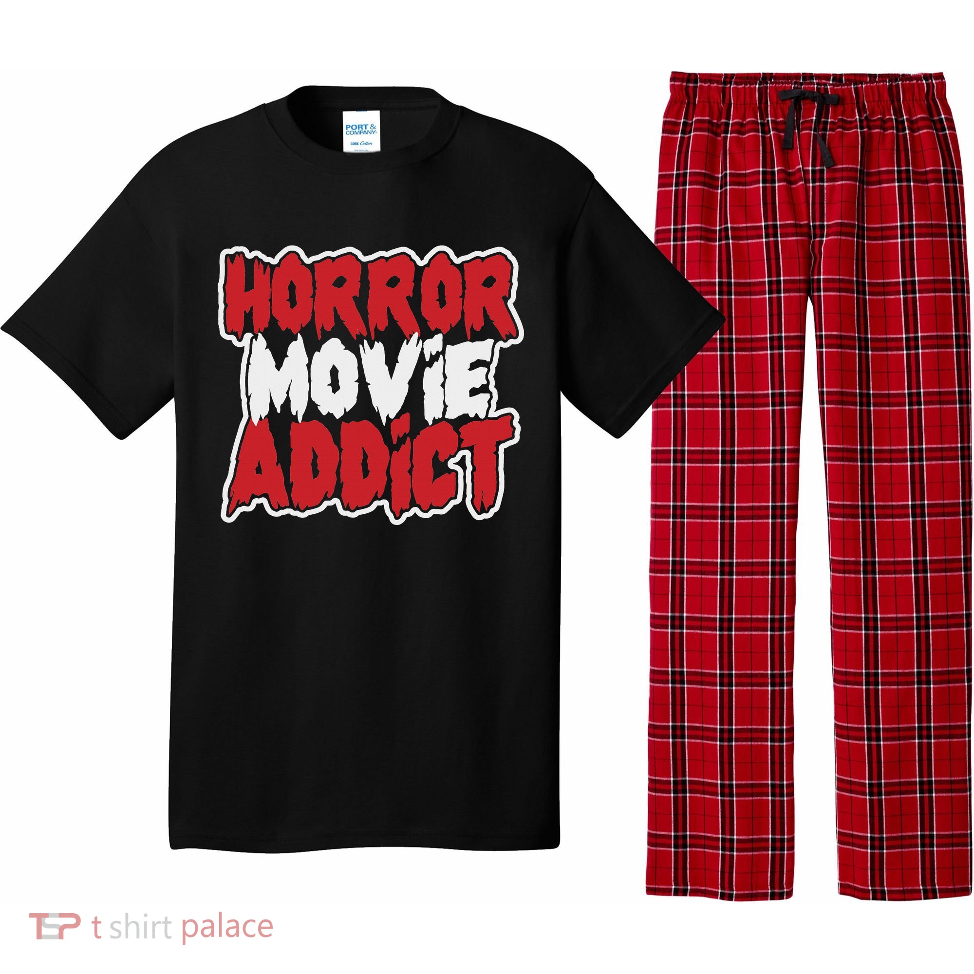 Horror Movie Addict Bold Horror Fanatic Pajama Set