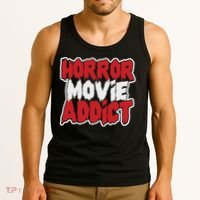 Horror Movie Addict Bold Horror Fanatic Tank Top thumb 3