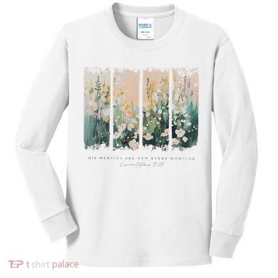 His Mercies Are New Every Morning Kids Long Sleeve Shirt