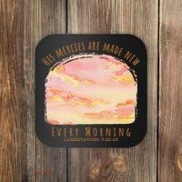 His Mercies Are Made New Every Morning Christian Jesus Coaster thumb 0