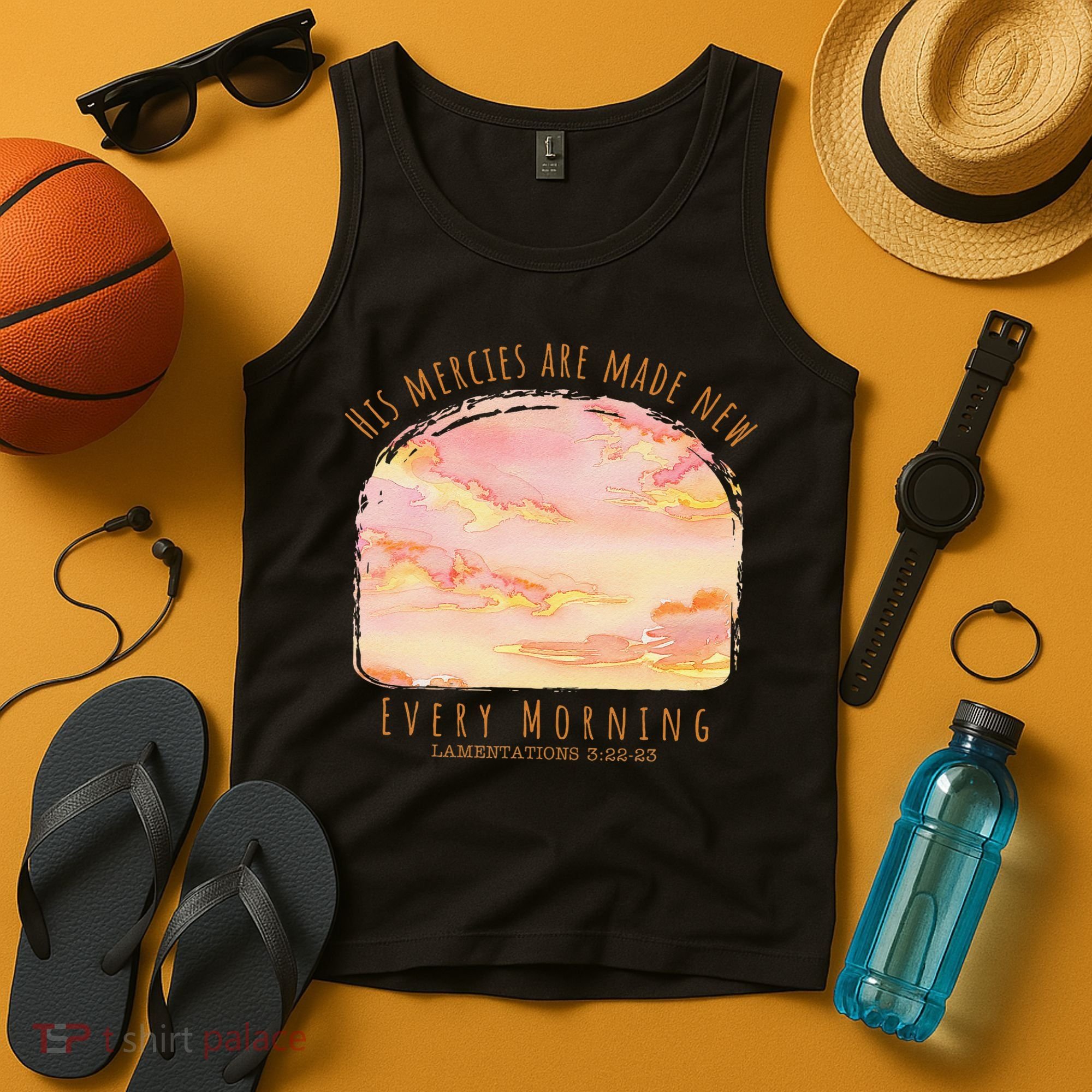 His Mercies Are Made New Every Morning Christian Jesus Tank Top